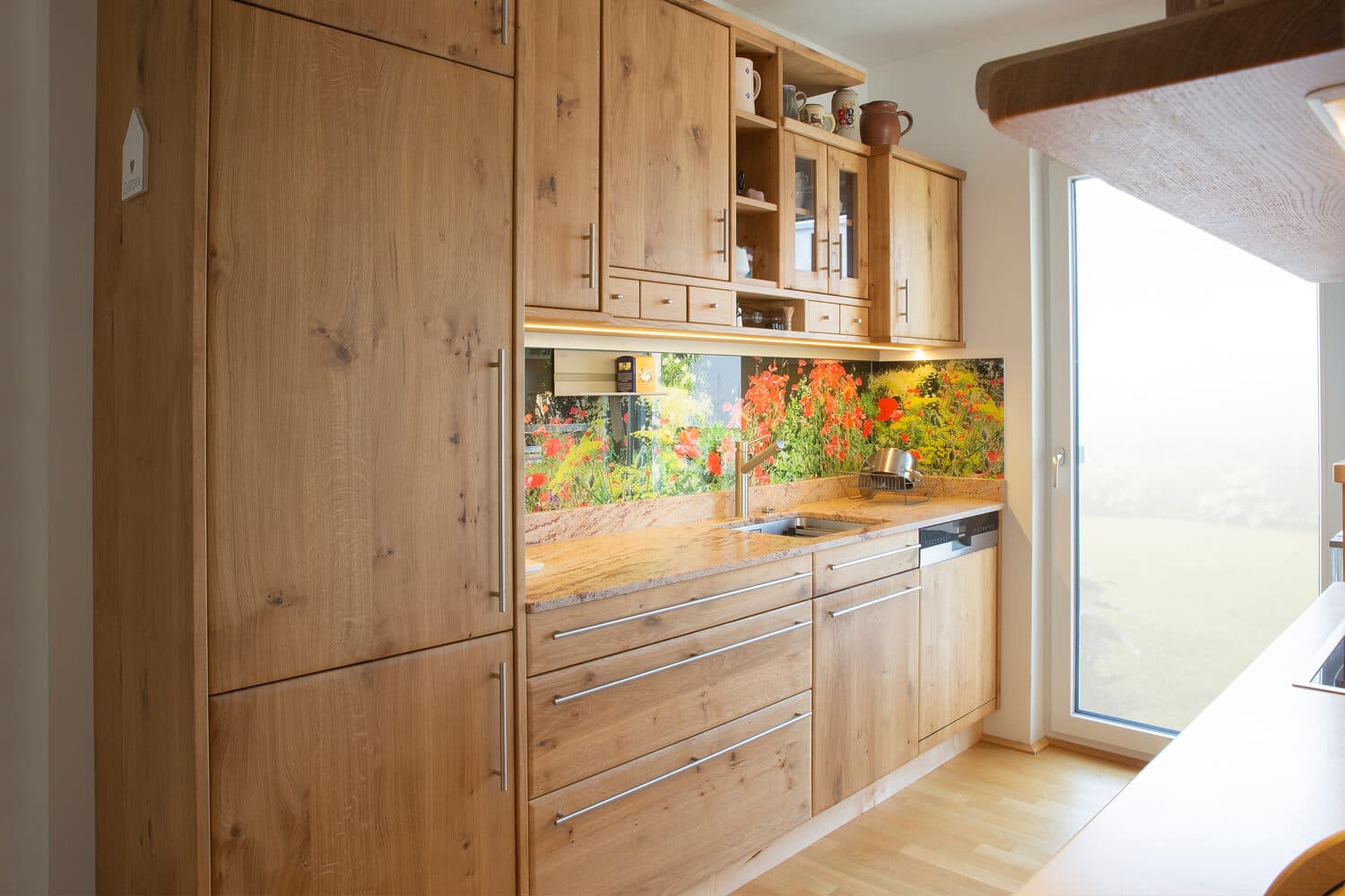 Moderne Massivholzküche Hallein